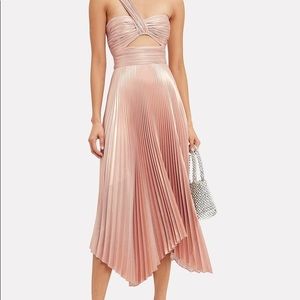 Aurora Pleated One Shoulder Dress